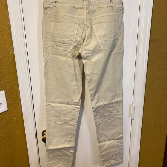 Coast Weber & Ahaus women's size 29 splatter paint aged look distressed trouser - Picture 6 of 8